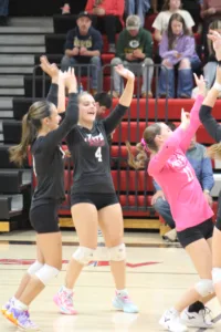 Hematites ground Jets in volleyball action